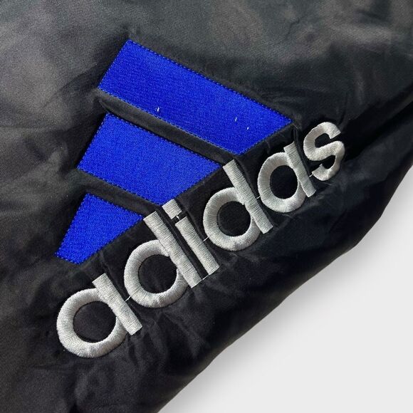 Vtg 90s BL adidas Reversible Logo Bomber Flight Jacket, Alpha MA-1 Heavyweight L - Picture 9 of 14